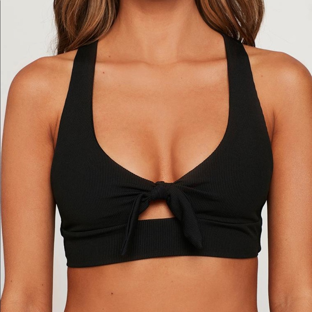Black Ribbed Tara Top - Picture 6 of 7